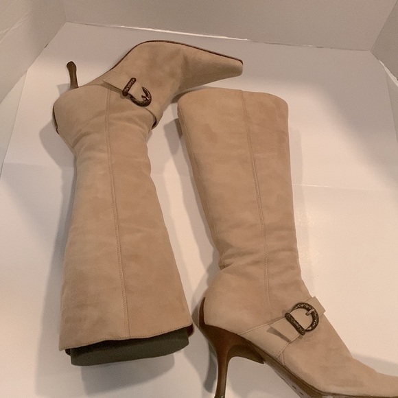 DONALD PLINER tall Vintage Suede boots Sz 8 - Picture 7 of 12